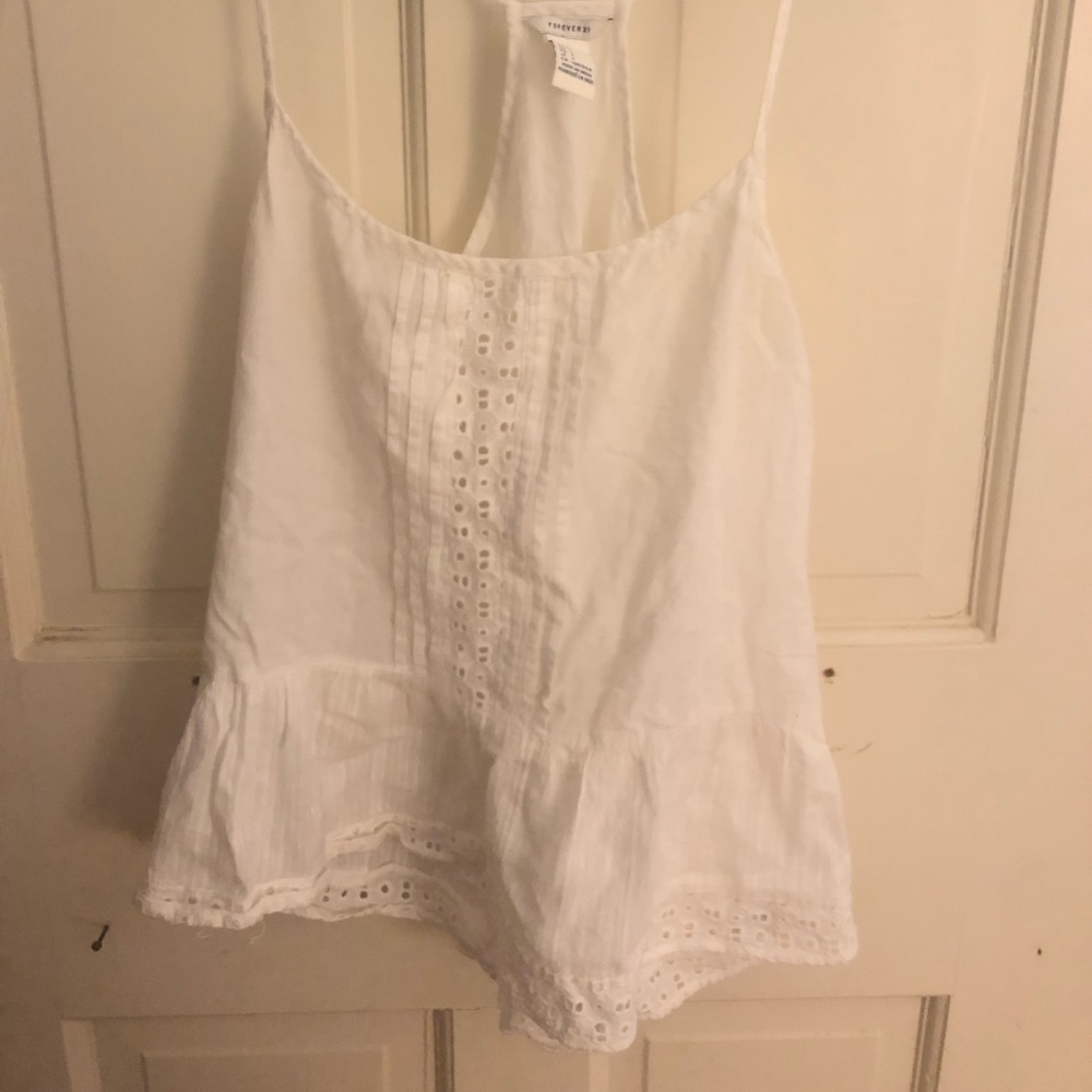 White tank top